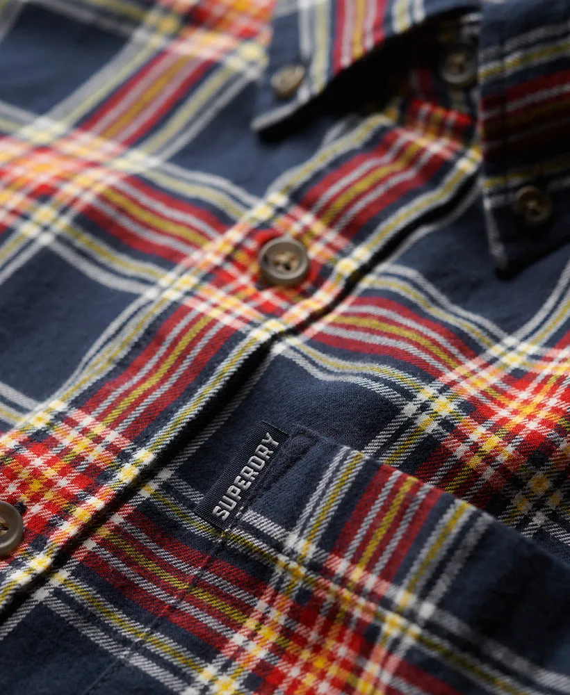 Organic Cotton Vintage Check Shirt - Navy Check