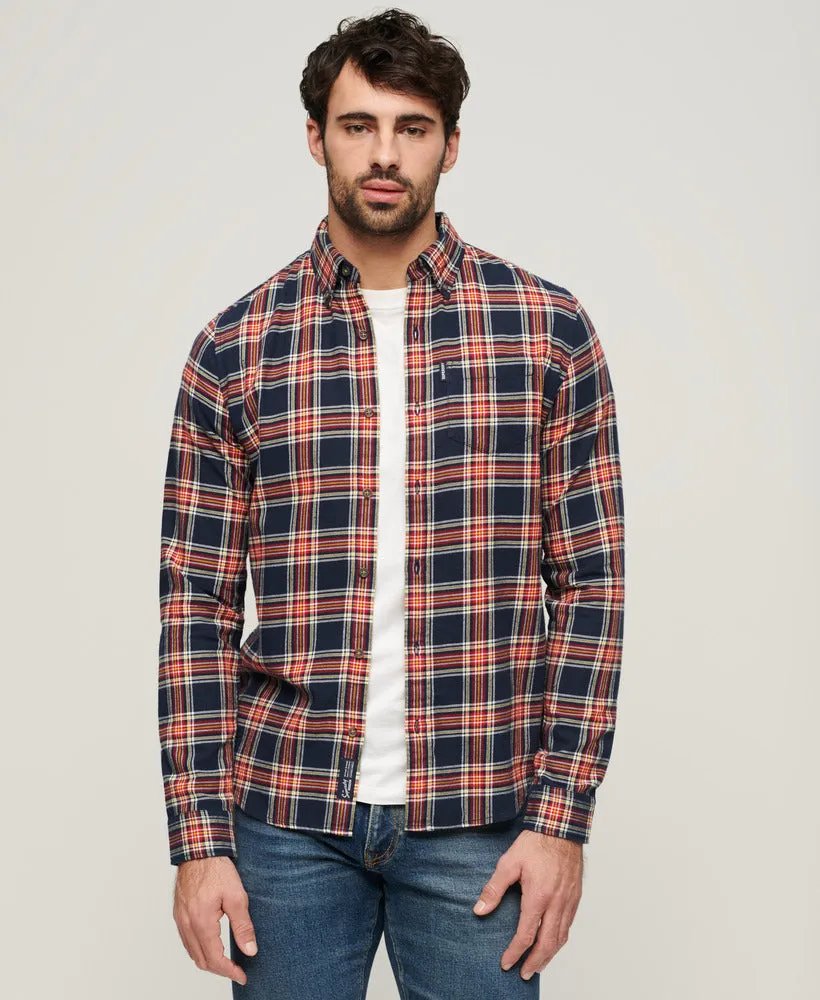 Organic Cotton Vintage Check Shirt - Navy Check