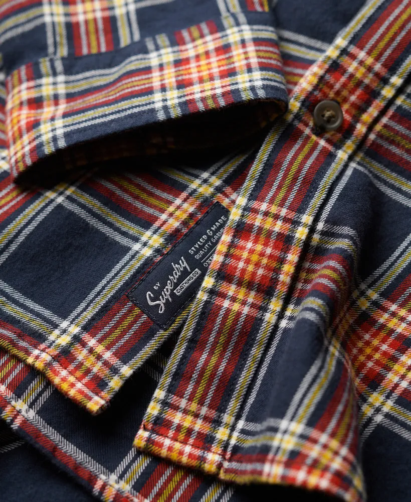 Organic Cotton Vintage Check Shirt - Navy Check