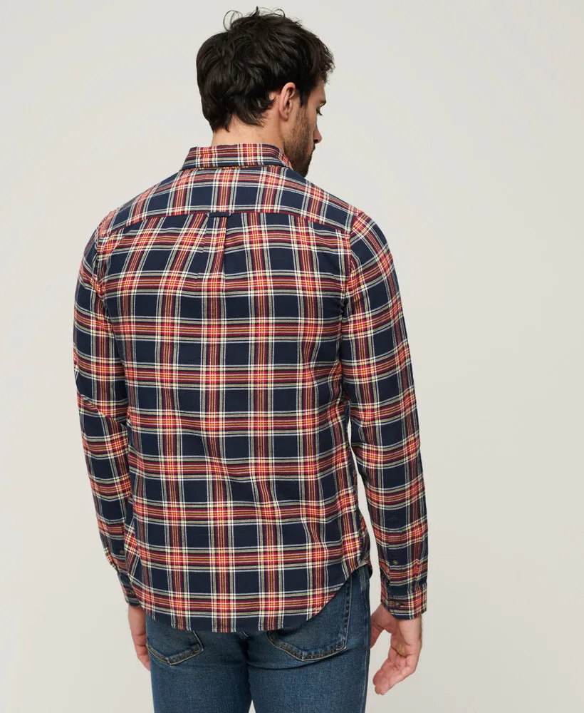 Organic Cotton Vintage Check Shirt - Navy Check