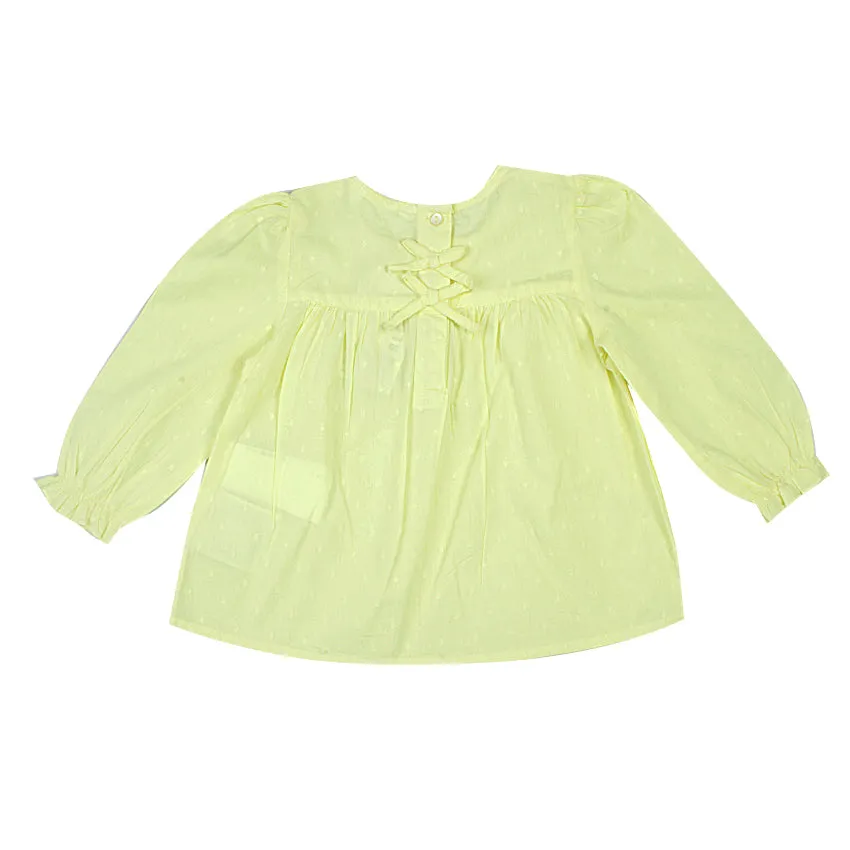 REDTAG Girl's Yellow Casual Blouses