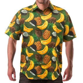 Rhino Saturday Social Button Down Shirt - Banana Coco Loco