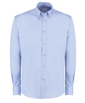 Slim fit non-iron Oxford twill shirt long-sleeved (slim fit) | Light Blue