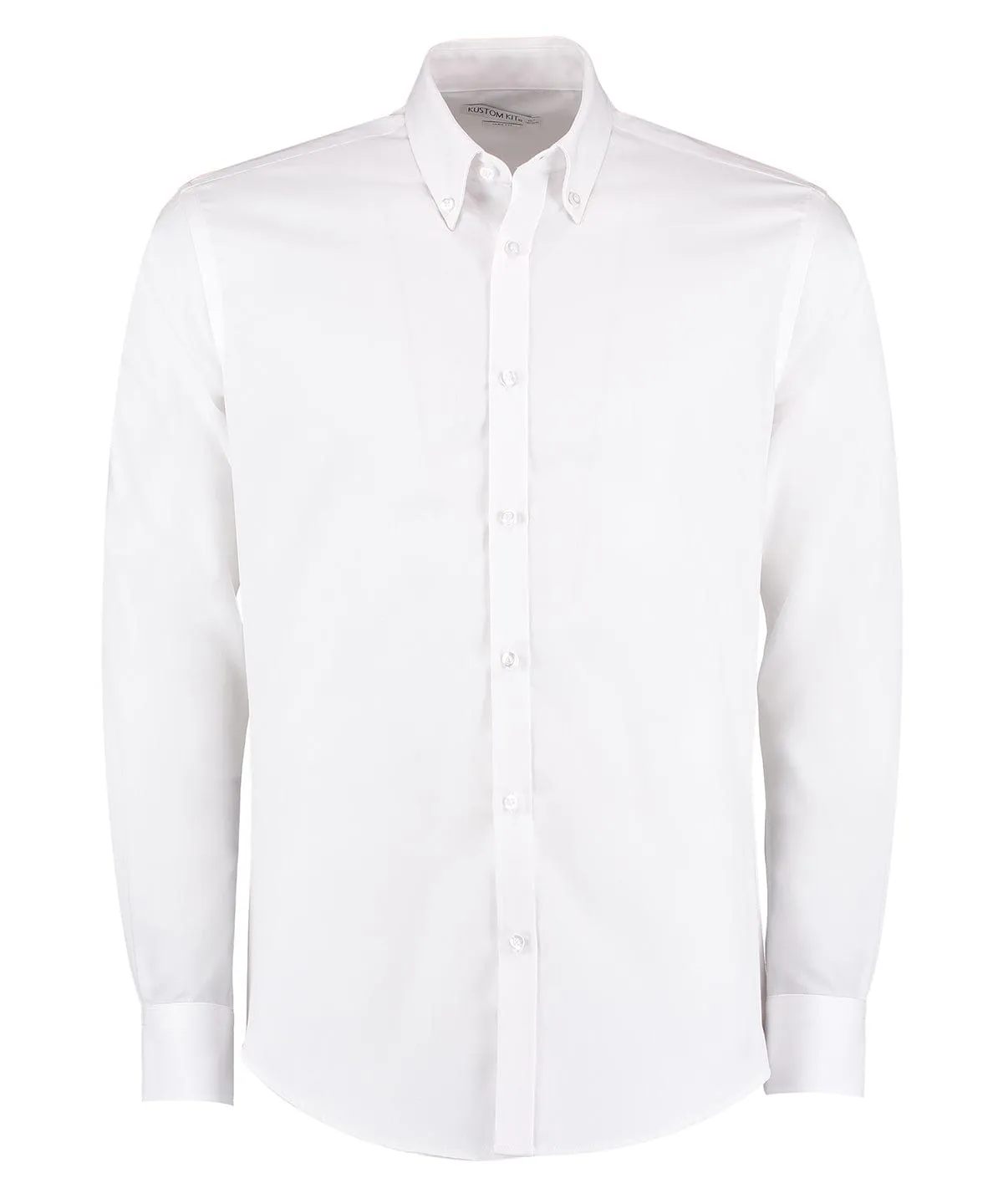 Slim fit non-iron Oxford twill shirt long-sleeved (slim fit) | White