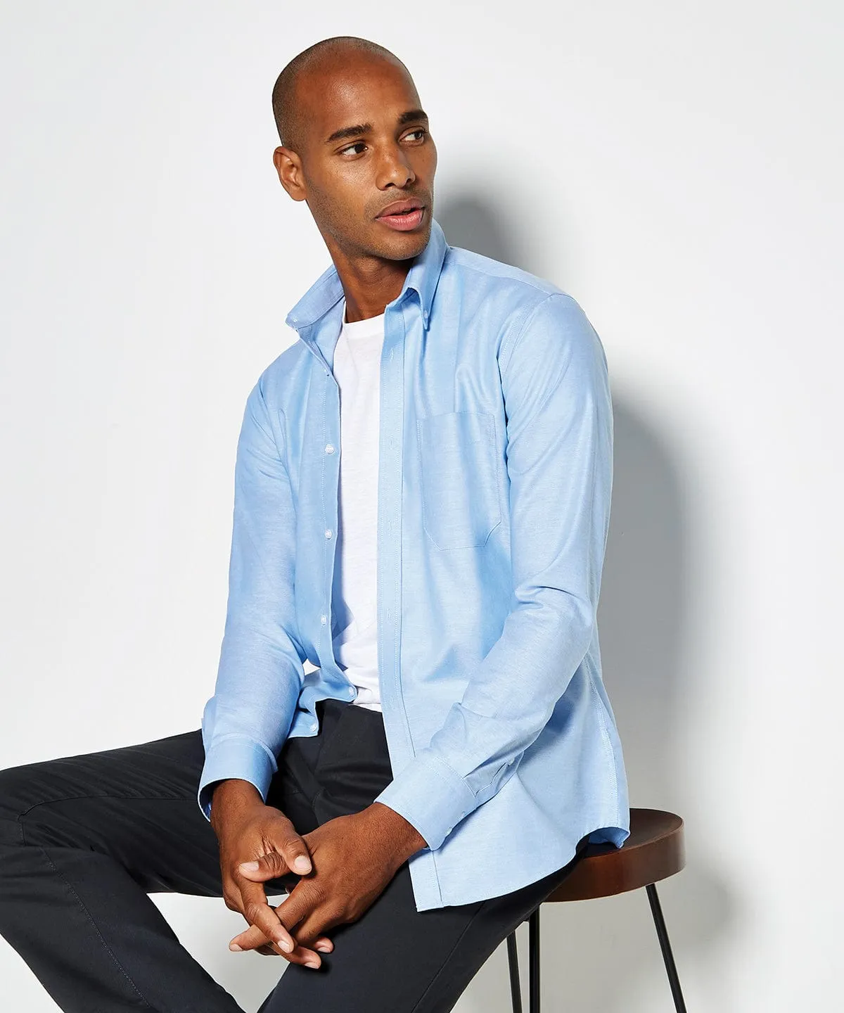 Slim fit workwear Oxford shirt long-sleeved (slim fit) | Light Blue