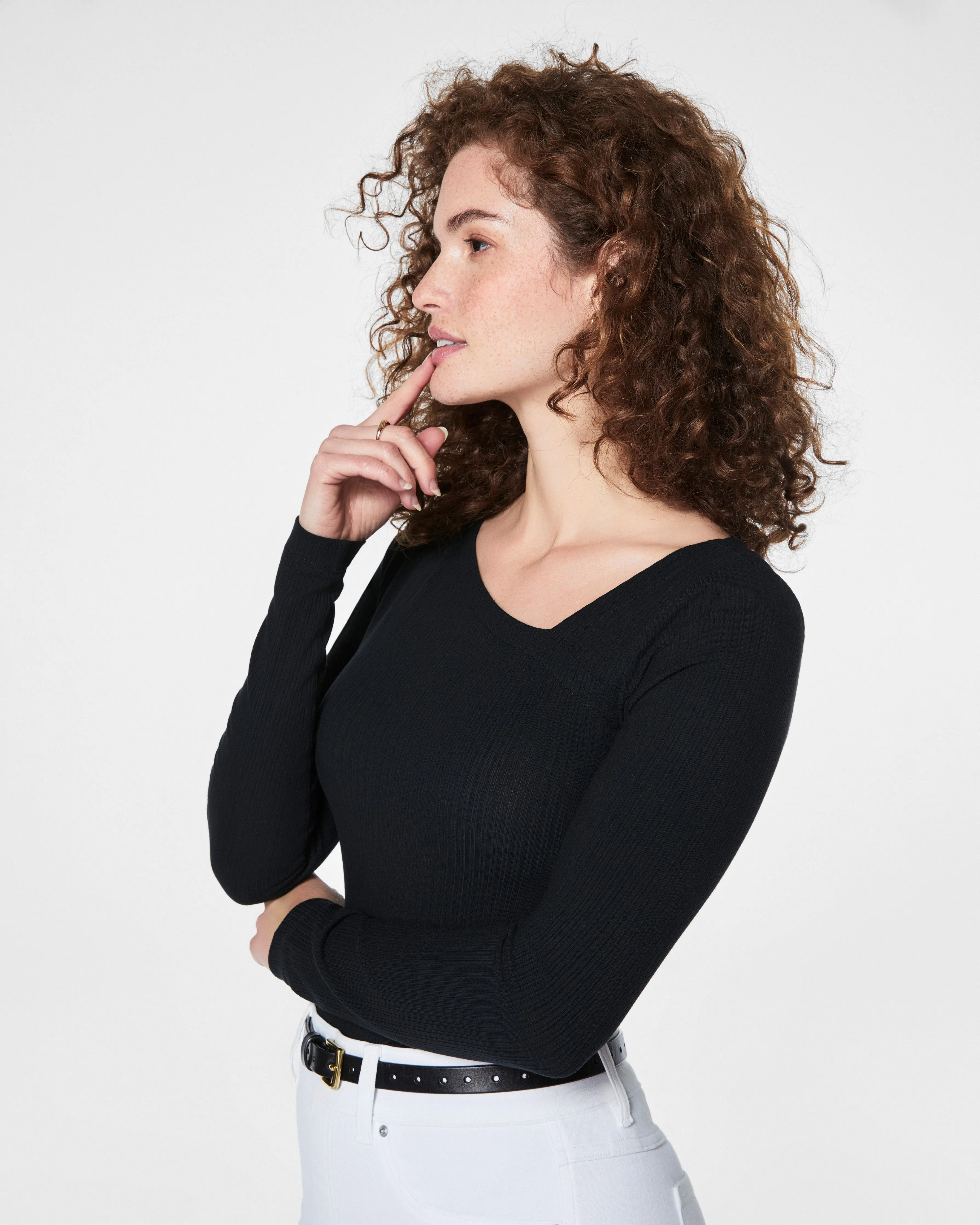 SPANX® Stretch Rib Asymmetrical Top