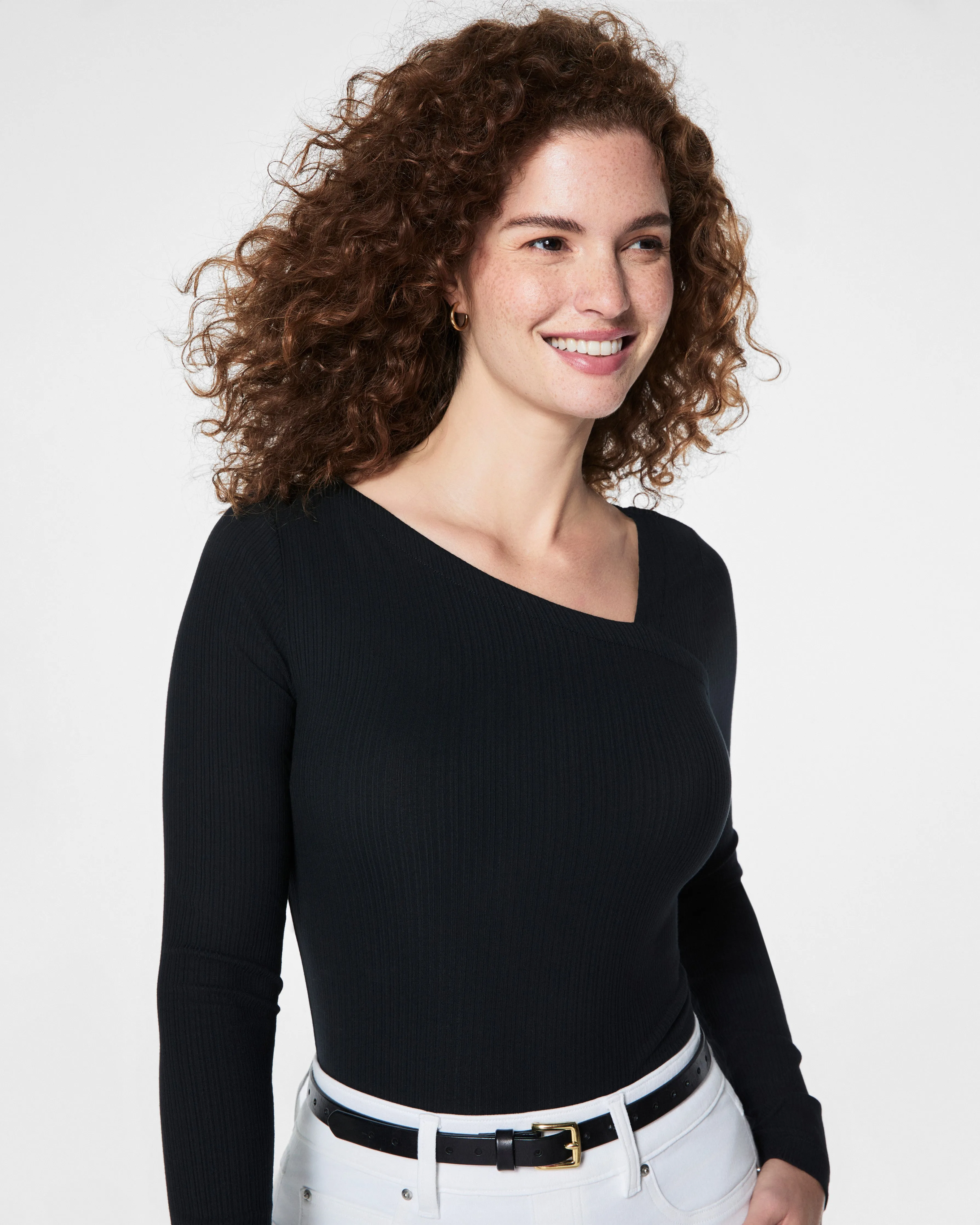 SPANX® Stretch Rib Asymmetrical Top