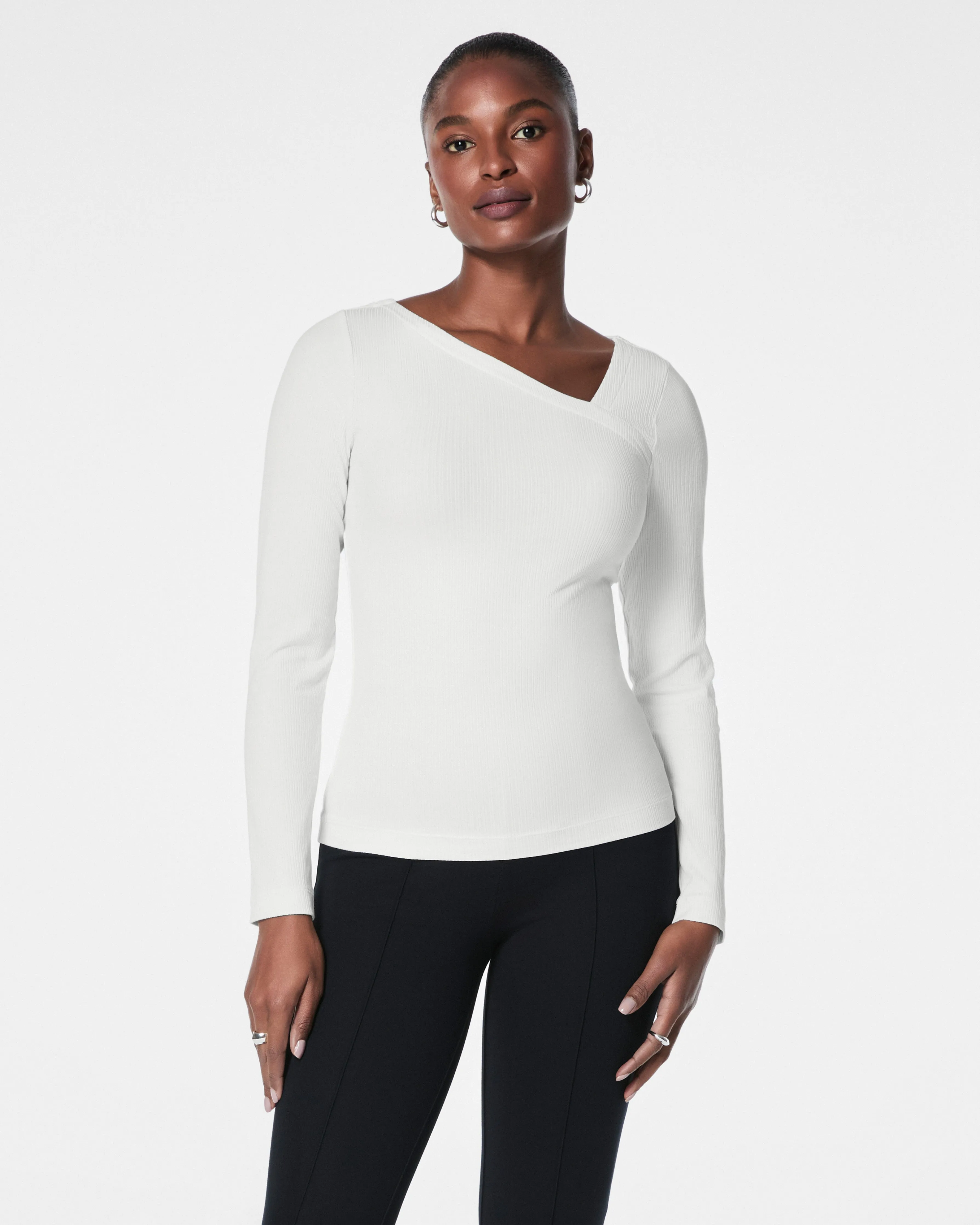 SPANX® Stretch Rib Asymmetrical Top