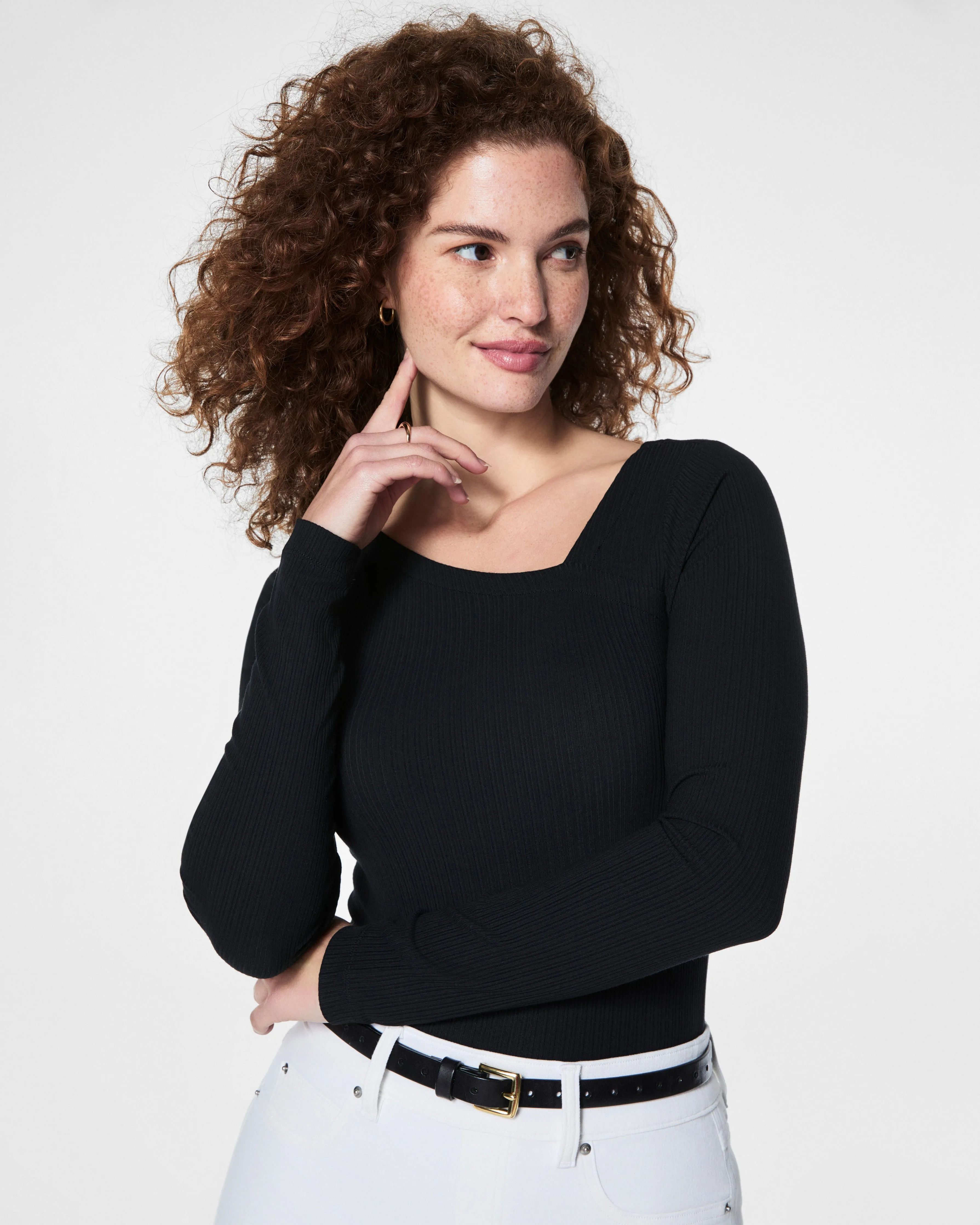 SPANX® Stretch Rib Asymmetrical Top