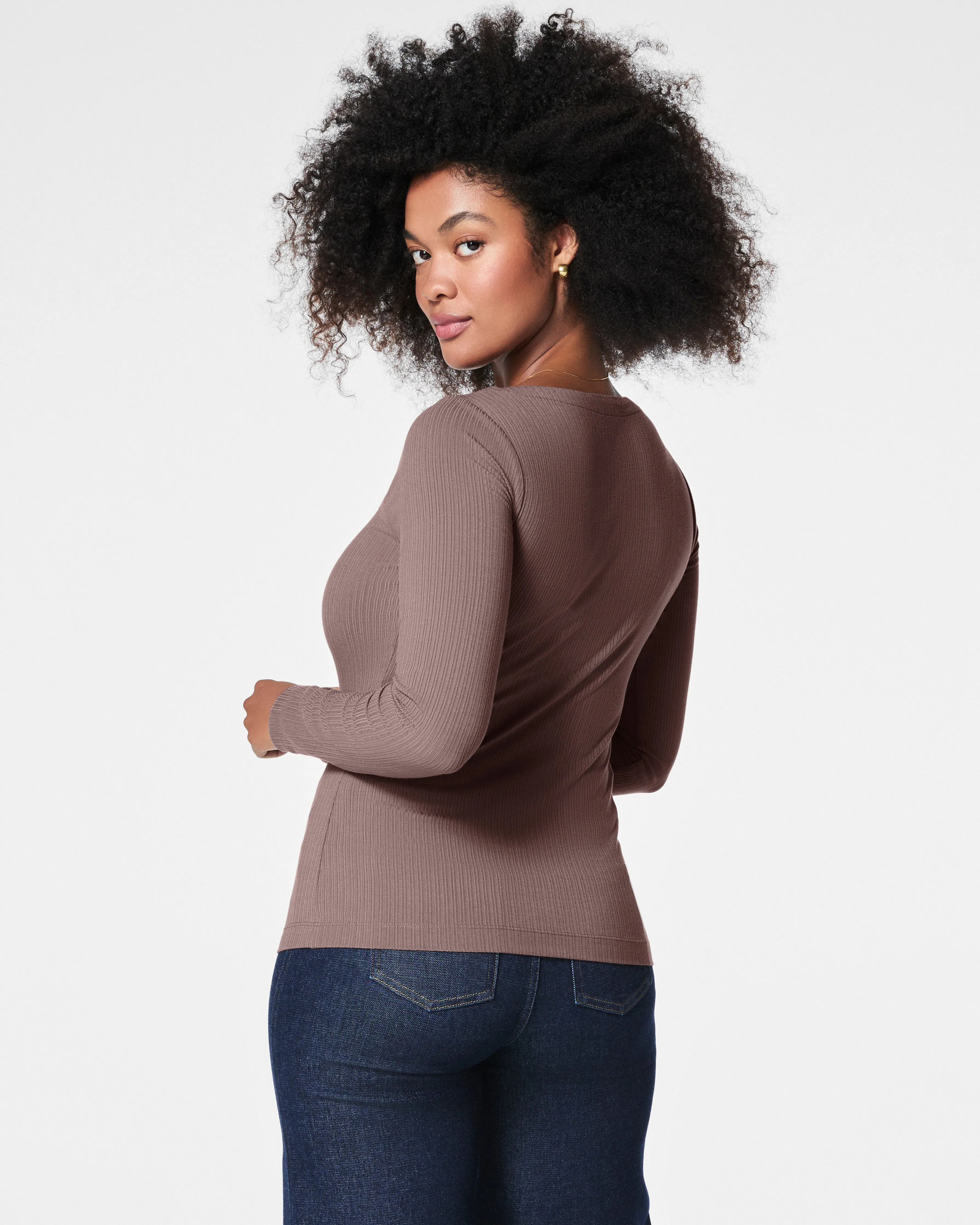 SPANX® Stretch Rib Asymmetrical Top