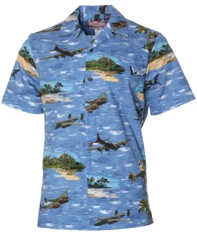 Spitfire Pacific Airplanes Aloha Shirt