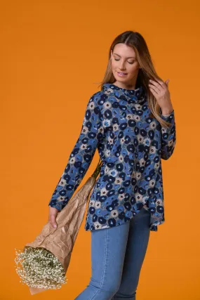 Splodge Wrap Front Top