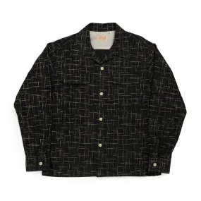 Style Eyes Splash Flannel Sport Shirt Black