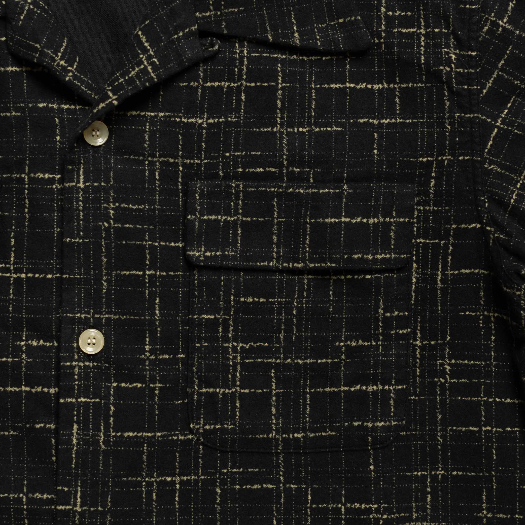 Style Eyes Splash Flannel Sport Shirt Black