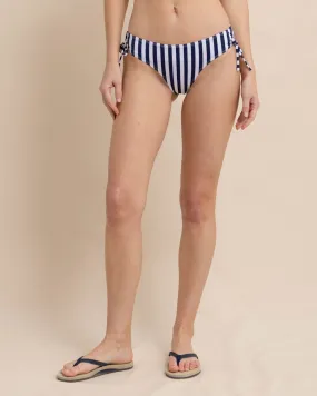 Tie Side Bikini Bottom in Seaside Adventure Stripe