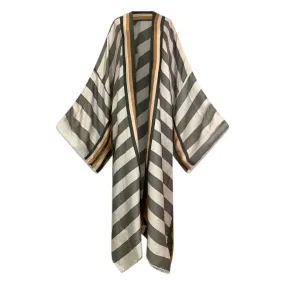 Timeless Chic Striped Kimono