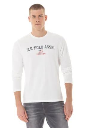 US POLO MENS LONG SLEEVE LOGO T-SHIRT