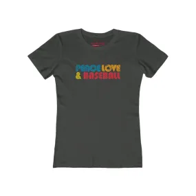 Women's peace, love t-shirt