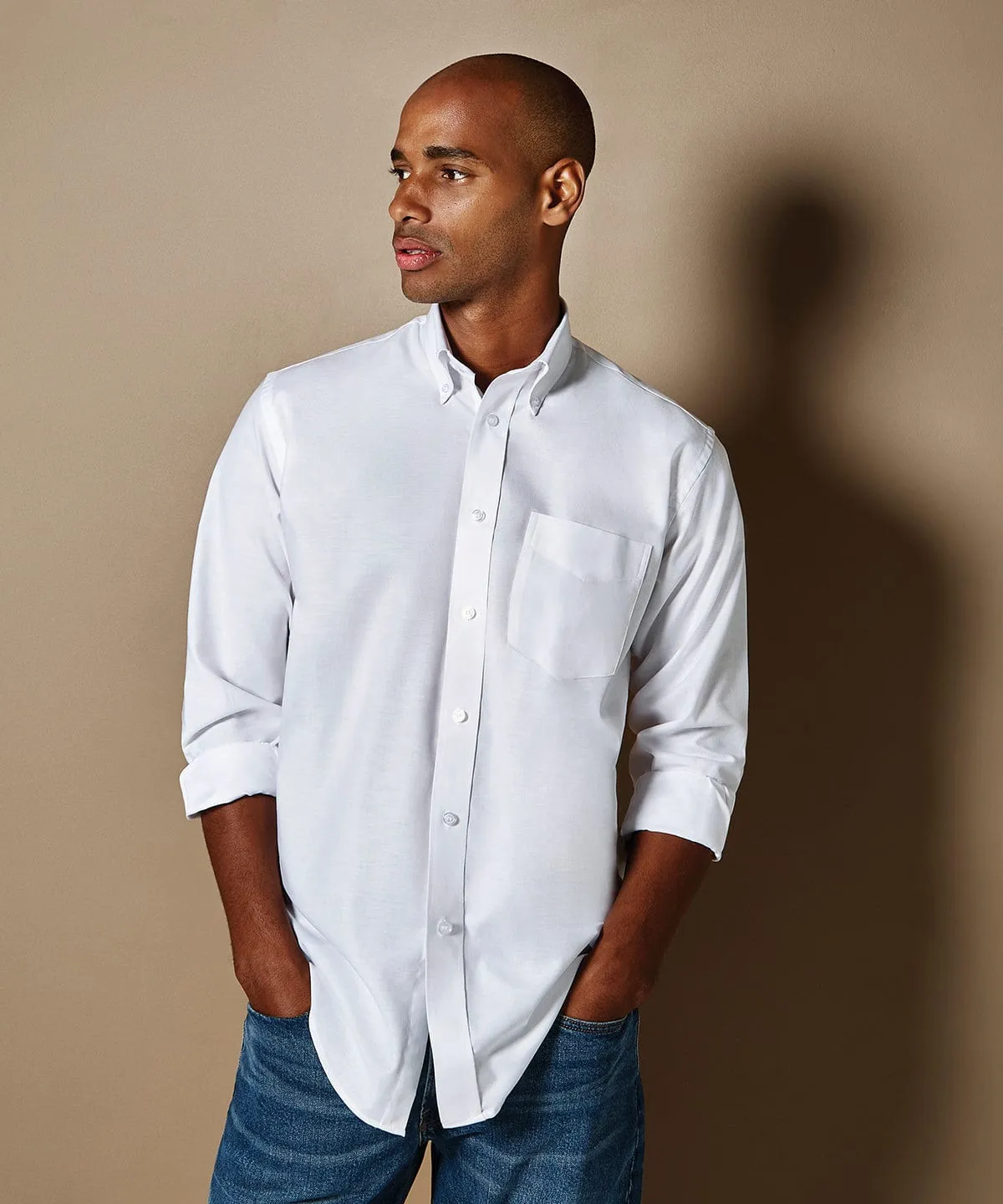 Workplace Oxford shirt long-sleeved (classic fit) | White*