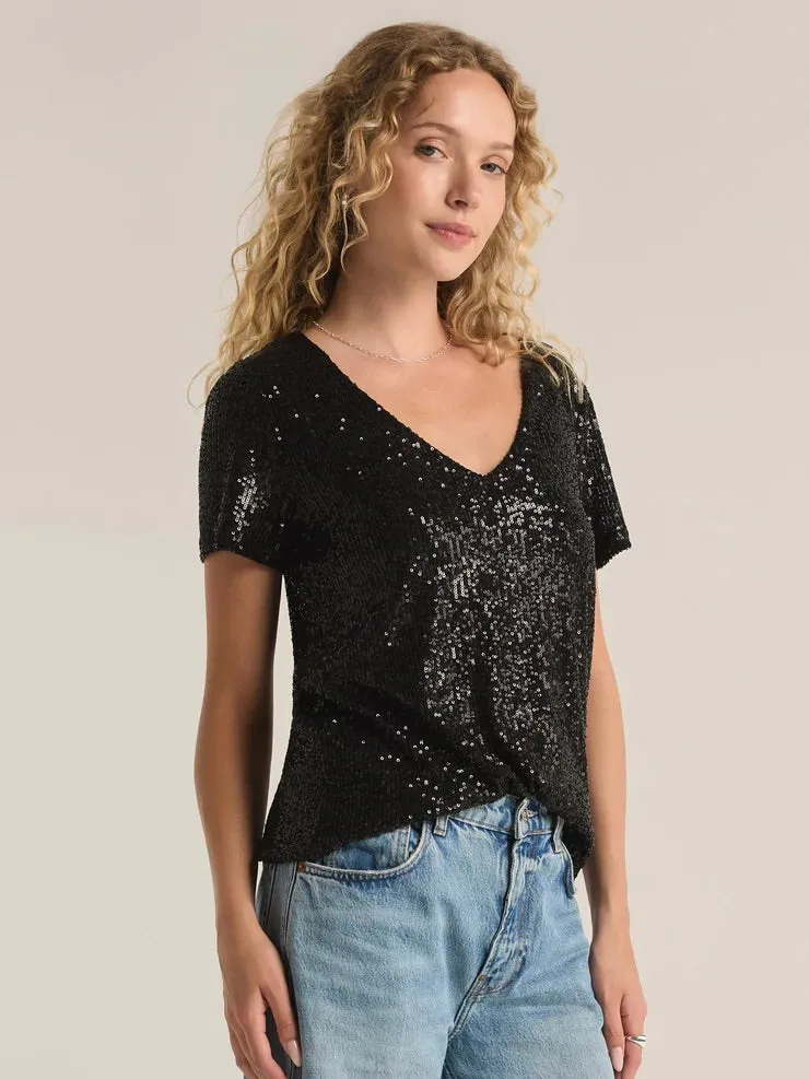 {Z Supply} Marbella Sequin Top